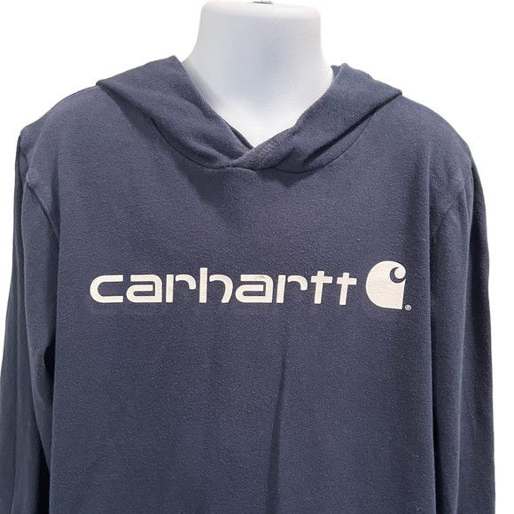 Carhartt Blue Sweatshirt Hoodie Boy’s Size 6 - Picture 3 of 10